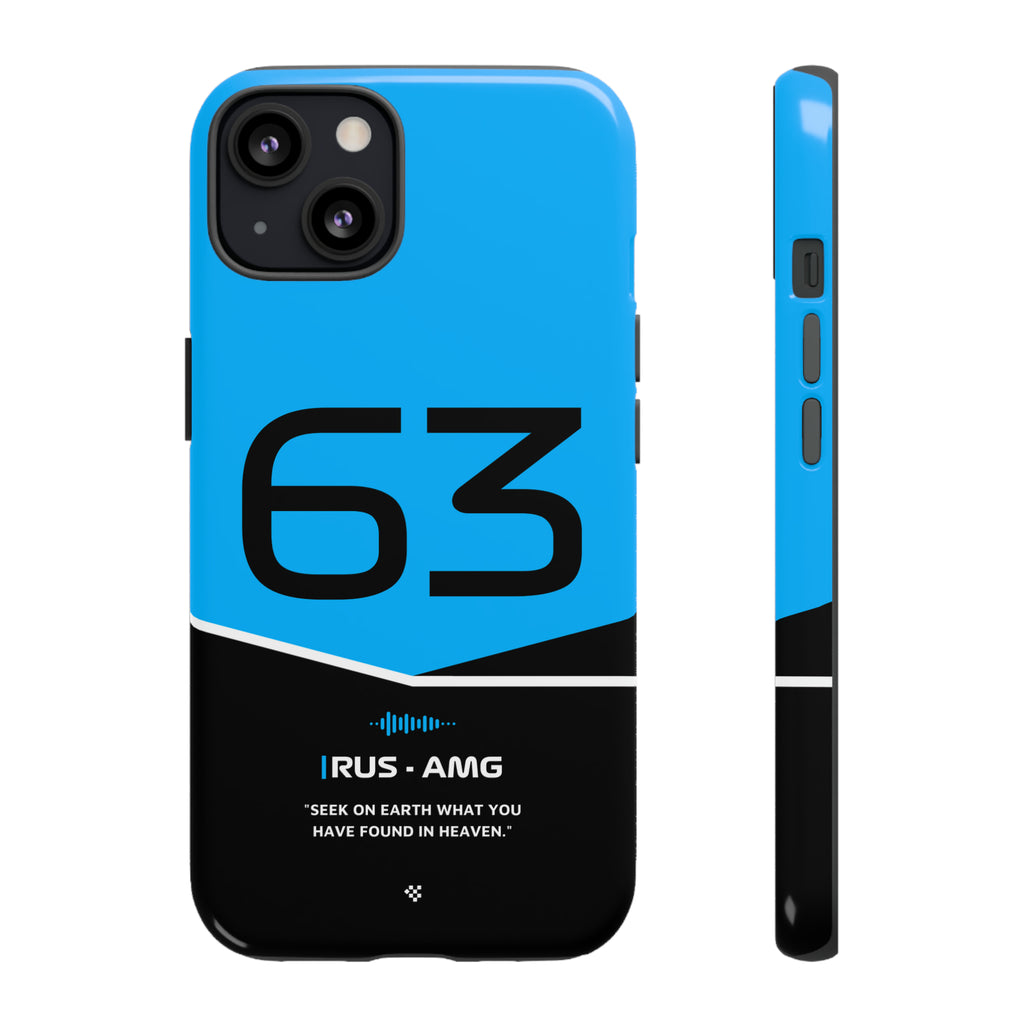 George Russell F1 Helmet Phone Case 2024 - NEVERLESS