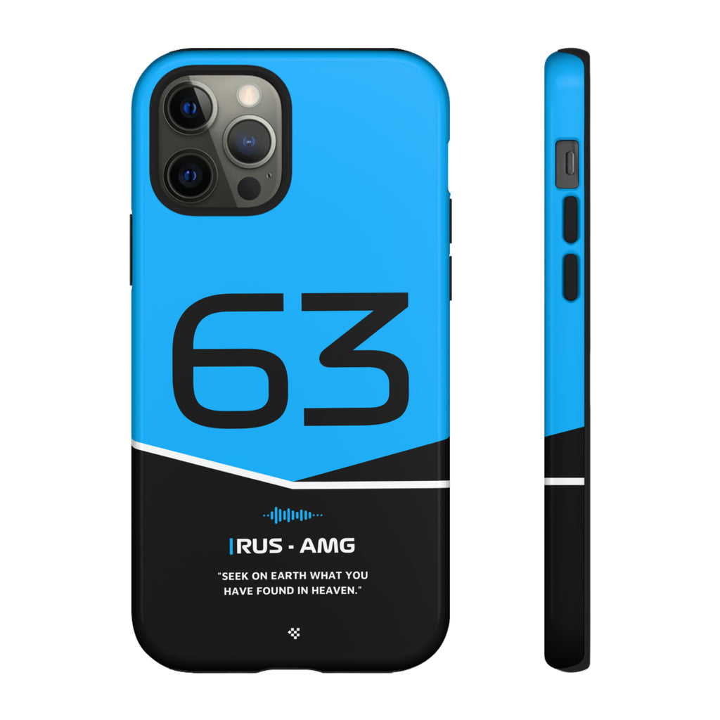 George Russell F1 Helmet Phone Case 2024 - NEVERLESS