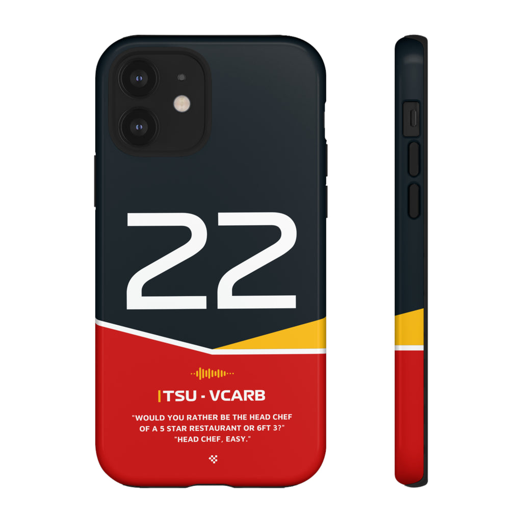 Yuki Tsunoda F1 Helmet Phone Case 2024 - NEVERLESS