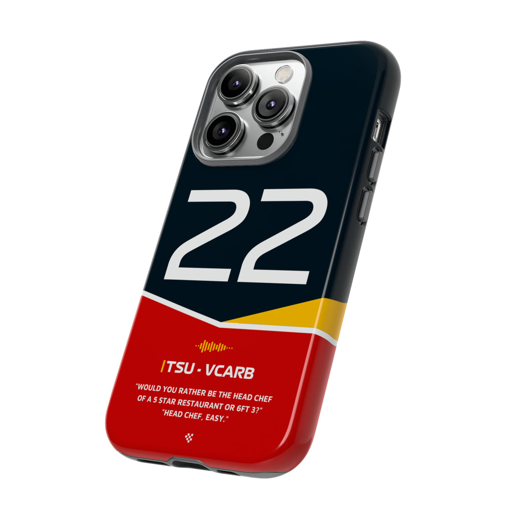 Yuki Tsunoda F1 Helmet Phone Case 2024 - NEVERLESS