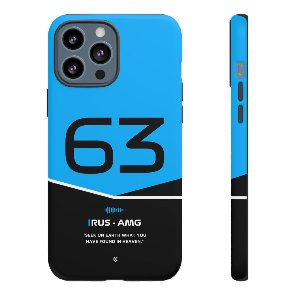 George Russell F1 Helmet Phone Case 2024 - NEVERLESS