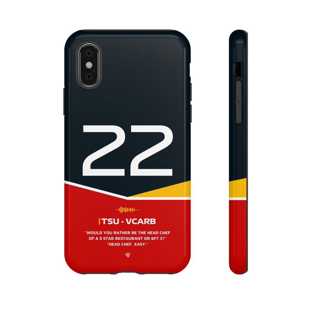 Yuki Tsunoda F1 Helmet Phone Case 2024 - NEVERLESS