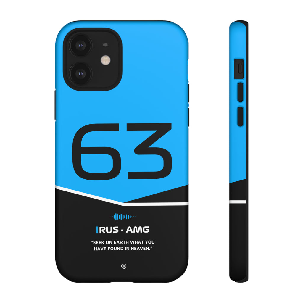 George Russell F1 Helmet Phone Case 2024 - NEVERLESS