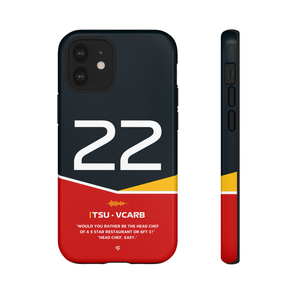 Yuki Tsunoda F1 Helmet Phone Case 2024 - NEVERLESS