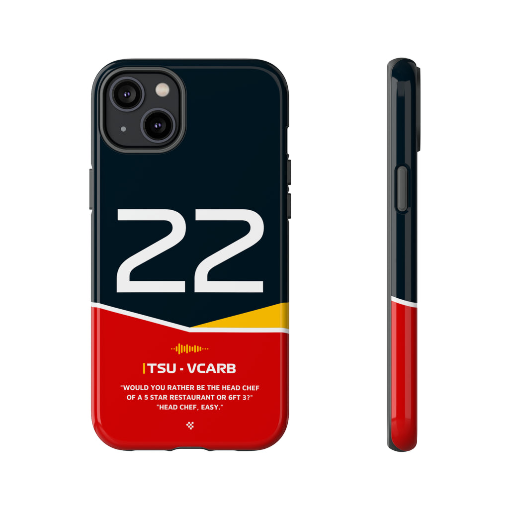 Yuki Tsunoda F1 Helmet Phone Case 2024 - NEVERLESS