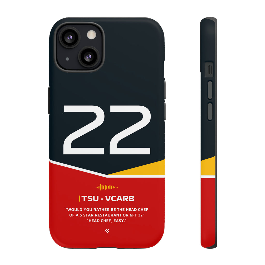 Yuki Tsunoda F1 Helmet Phone Case 2024 - NEVERLESS