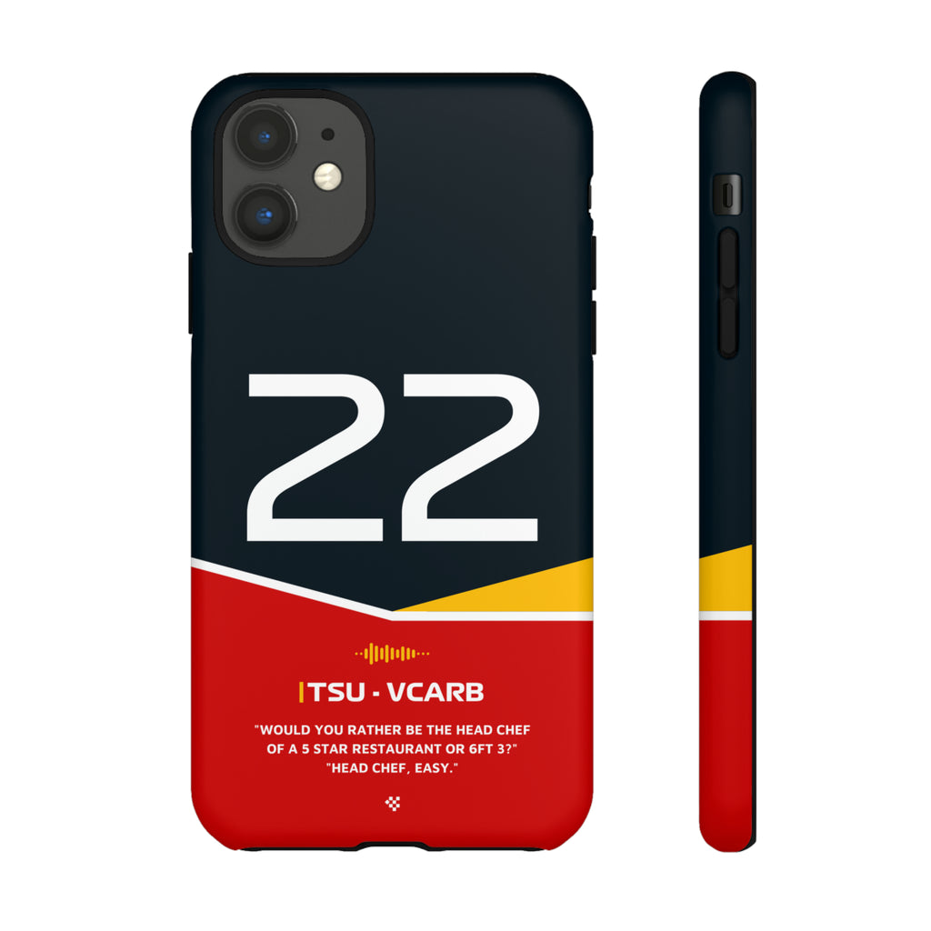 Yuki Tsunoda F1 Helmet Phone Case 2024 - NEVERLESS
