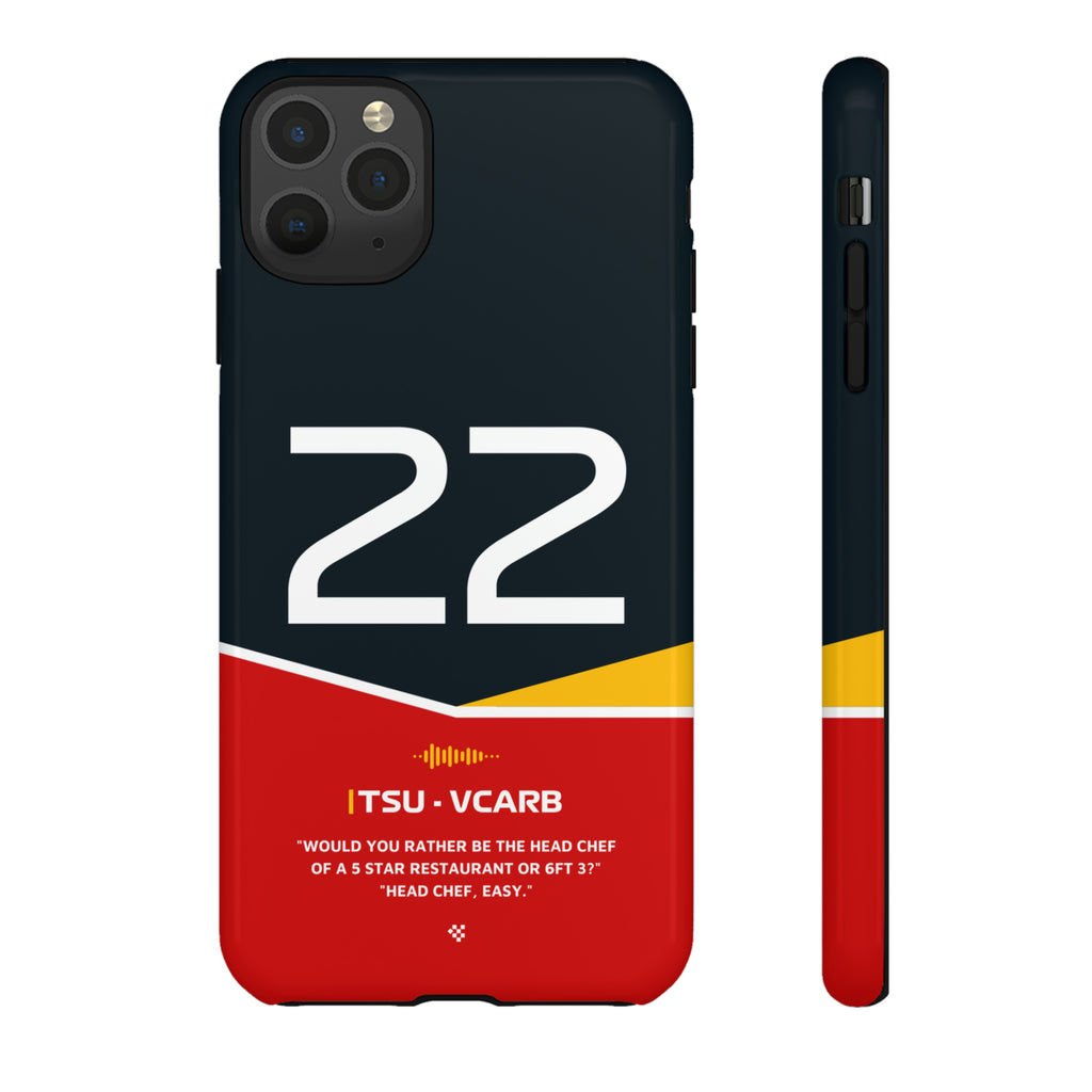 Yuki Tsunoda F1 Helmet Phone Case 2024 - NEVERLESS