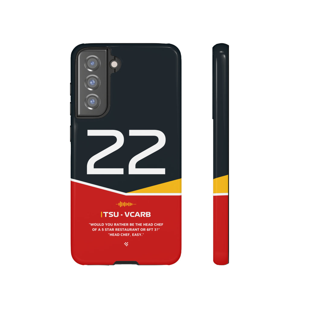 Yuki Tsunoda F1 Helmet Phone Case 2024 - NEVERLESS