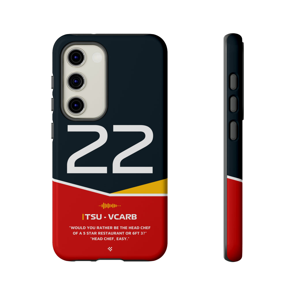 Yuki Tsunoda F1 Helmet Phone Case 2024 - NEVERLESS