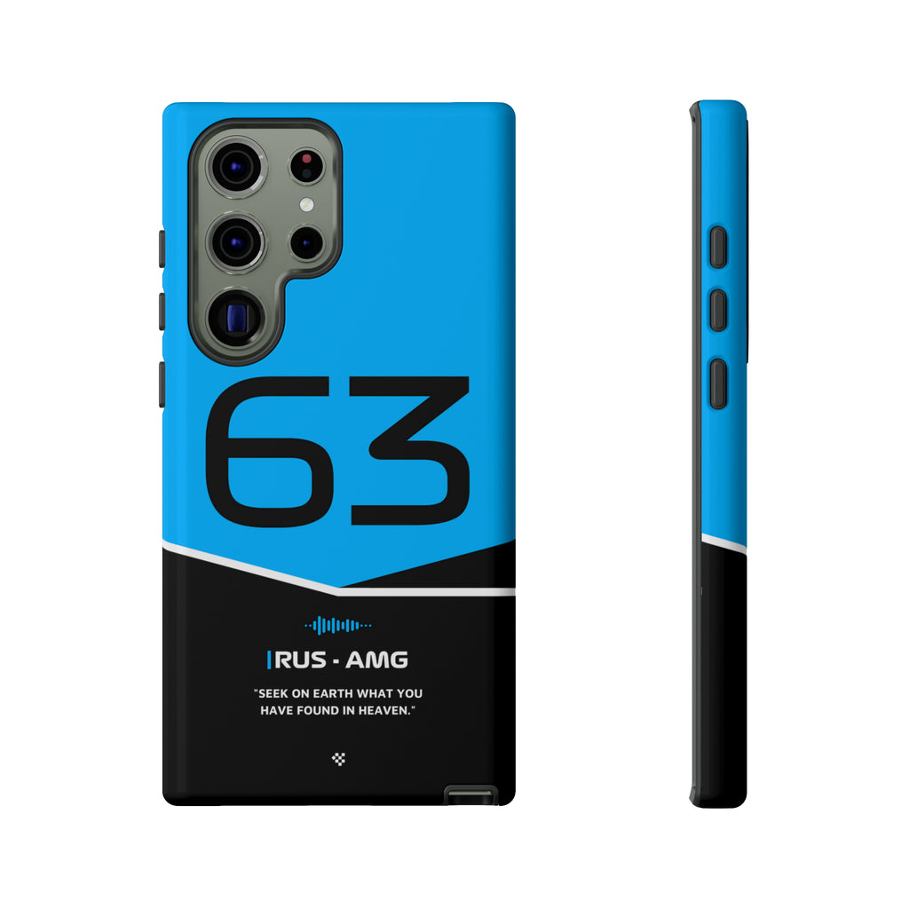 George Russell F1 Helmet Phone Case 2024 - NEVERLESS