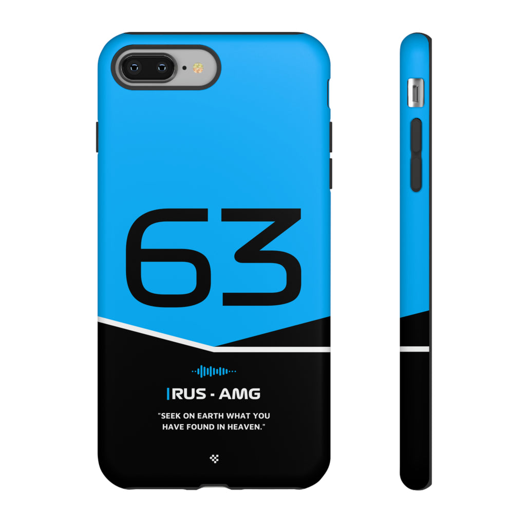 George Russell F1 Helmet Phone Case 2024 - NEVERLESS