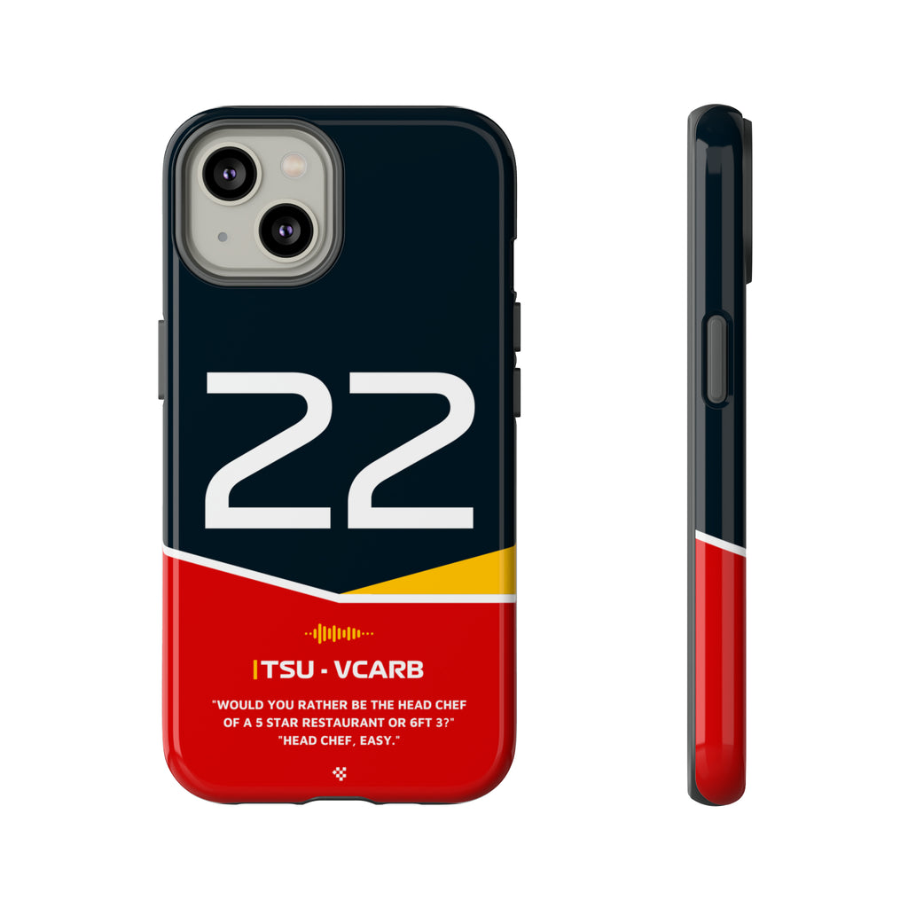 Yuki Tsunoda F1 Helmet Phone Case 2024 - NEVERLESS