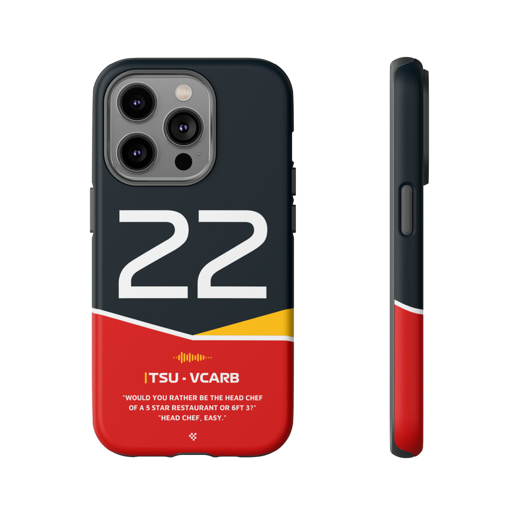 Yuki Tsunoda F1 Helmet Phone Case 2024 - NEVERLESS