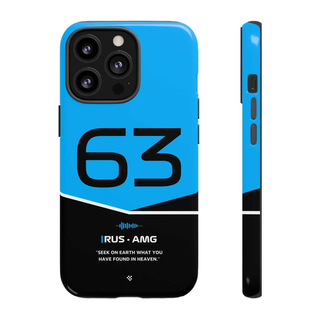 George Russell F1 Helmet Phone Case 2024 - NEVERLESS