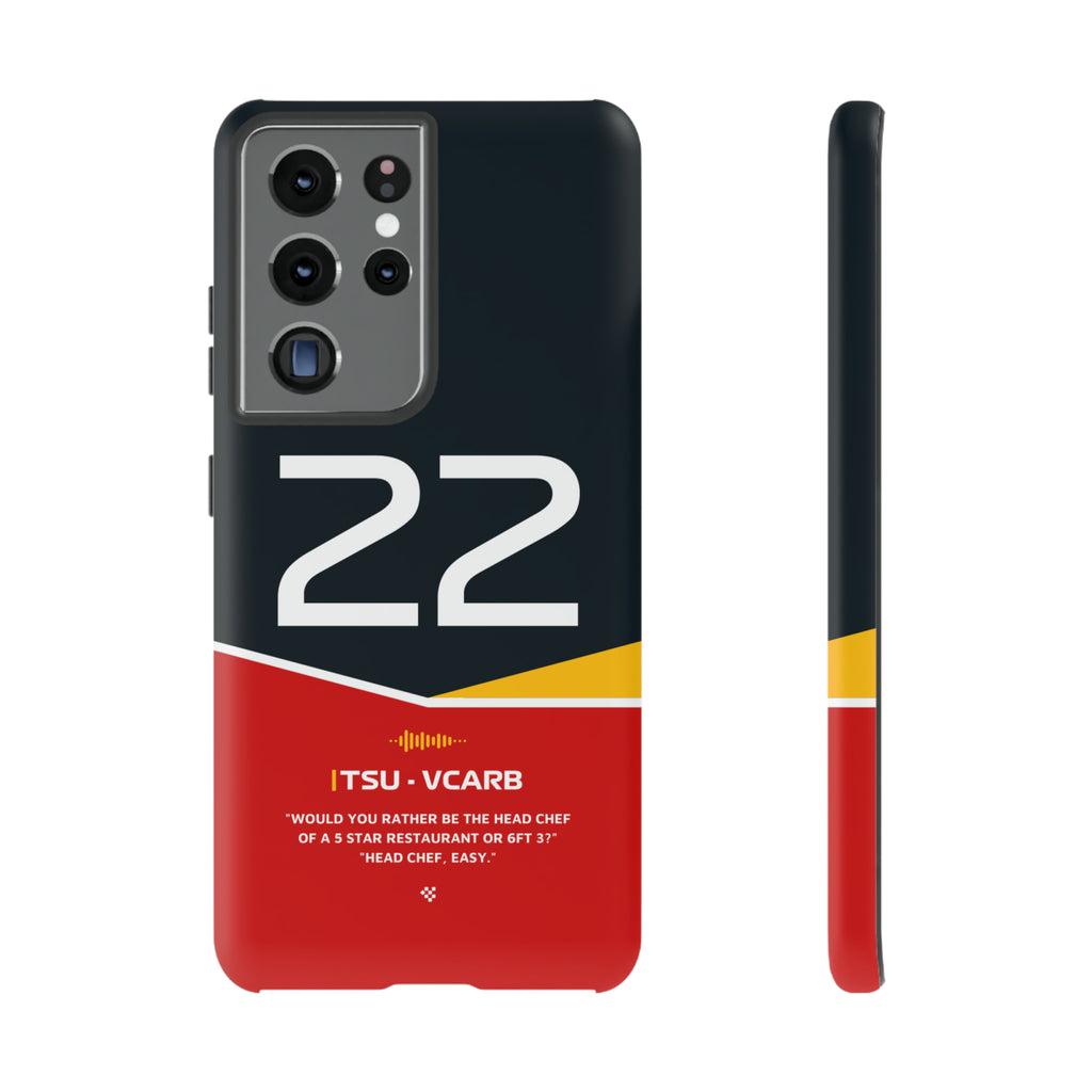 Yuki Tsunoda F1 Helmet Phone Case 2024 - NEVERLESS