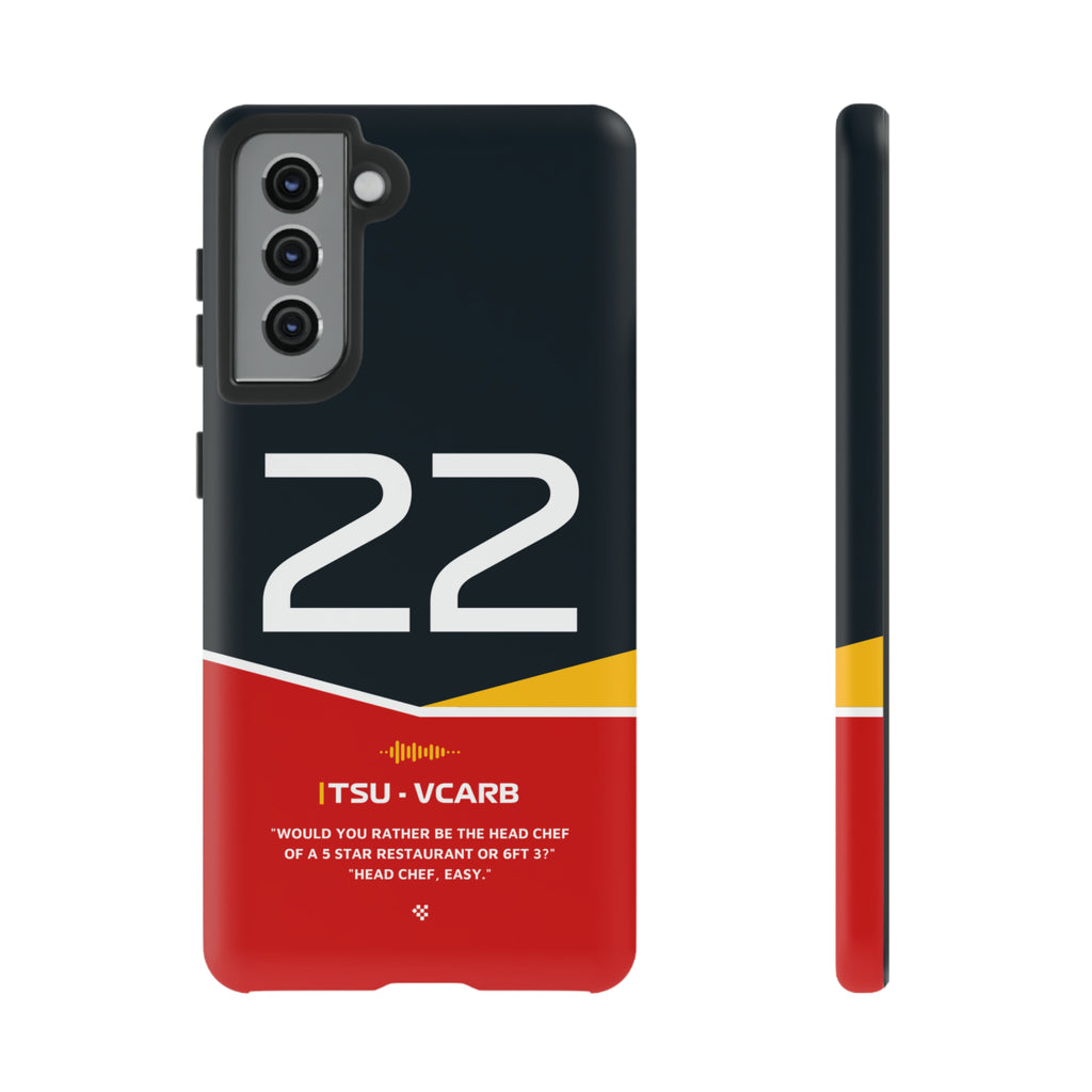 Yuki Tsunoda F1 Helmet Phone Case 2024 - NEVERLESS