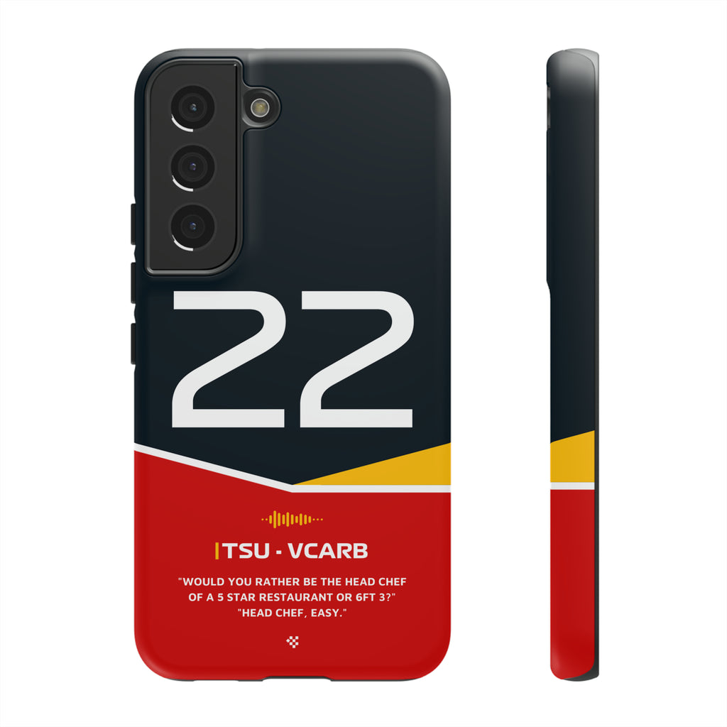 Yuki Tsunoda F1 Helmet Phone Case 2024 - NEVERLESS