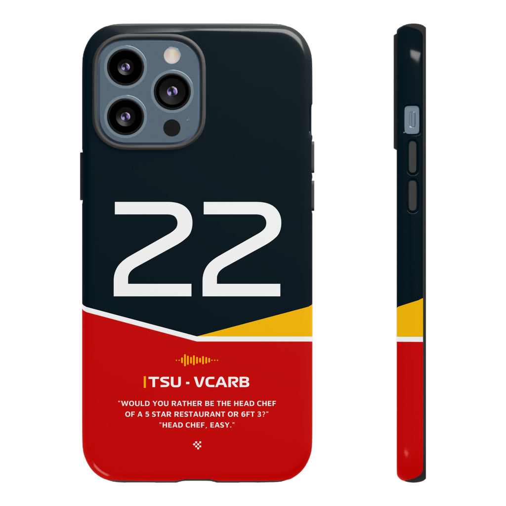 Yuki Tsunoda F1 Helmet Phone Case 2024 - NEVERLESS