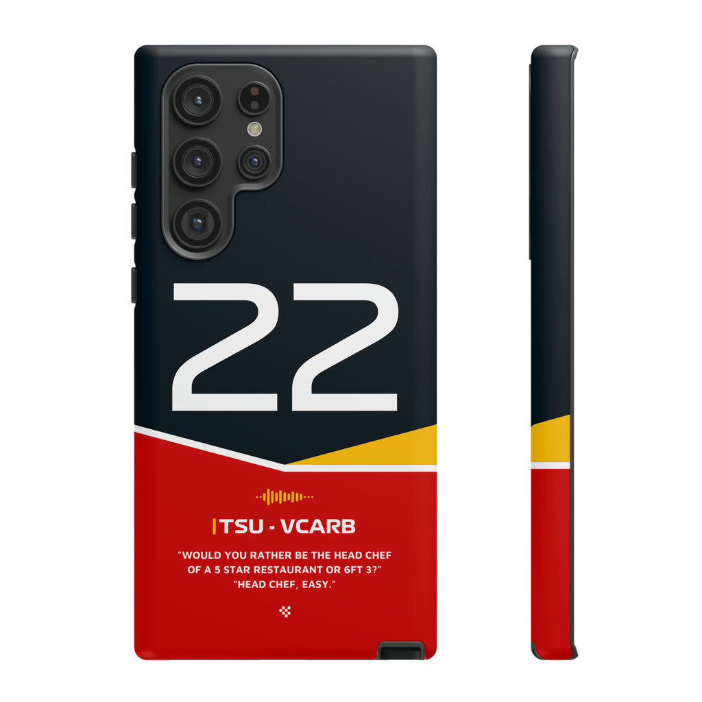 Yuki Tsunoda F1 Helmet Phone Case 2024 - NEVERLESS