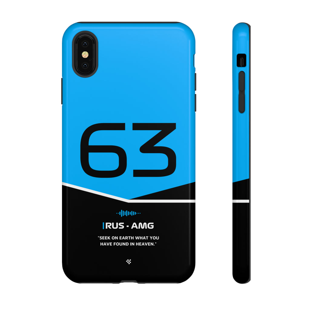 George Russell F1 Helmet Phone Case 2024 - NEVERLESS