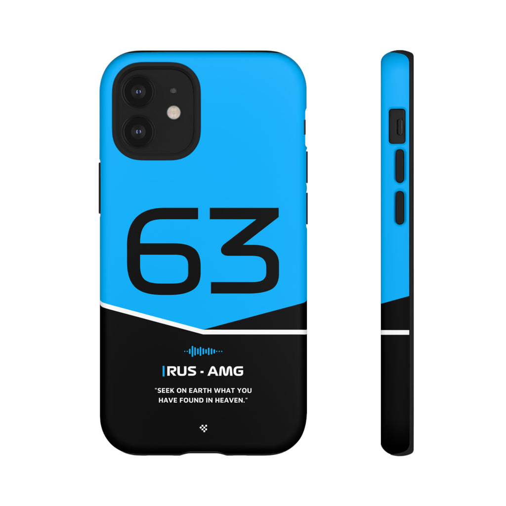 George Russell F1 Helmet Phone Case 2024 - NEVERLESS