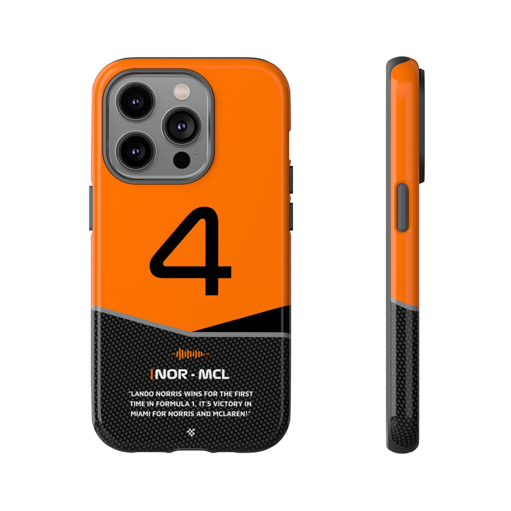 Lando Norris McLaren F1 Phone Case iPhone 14 Pro