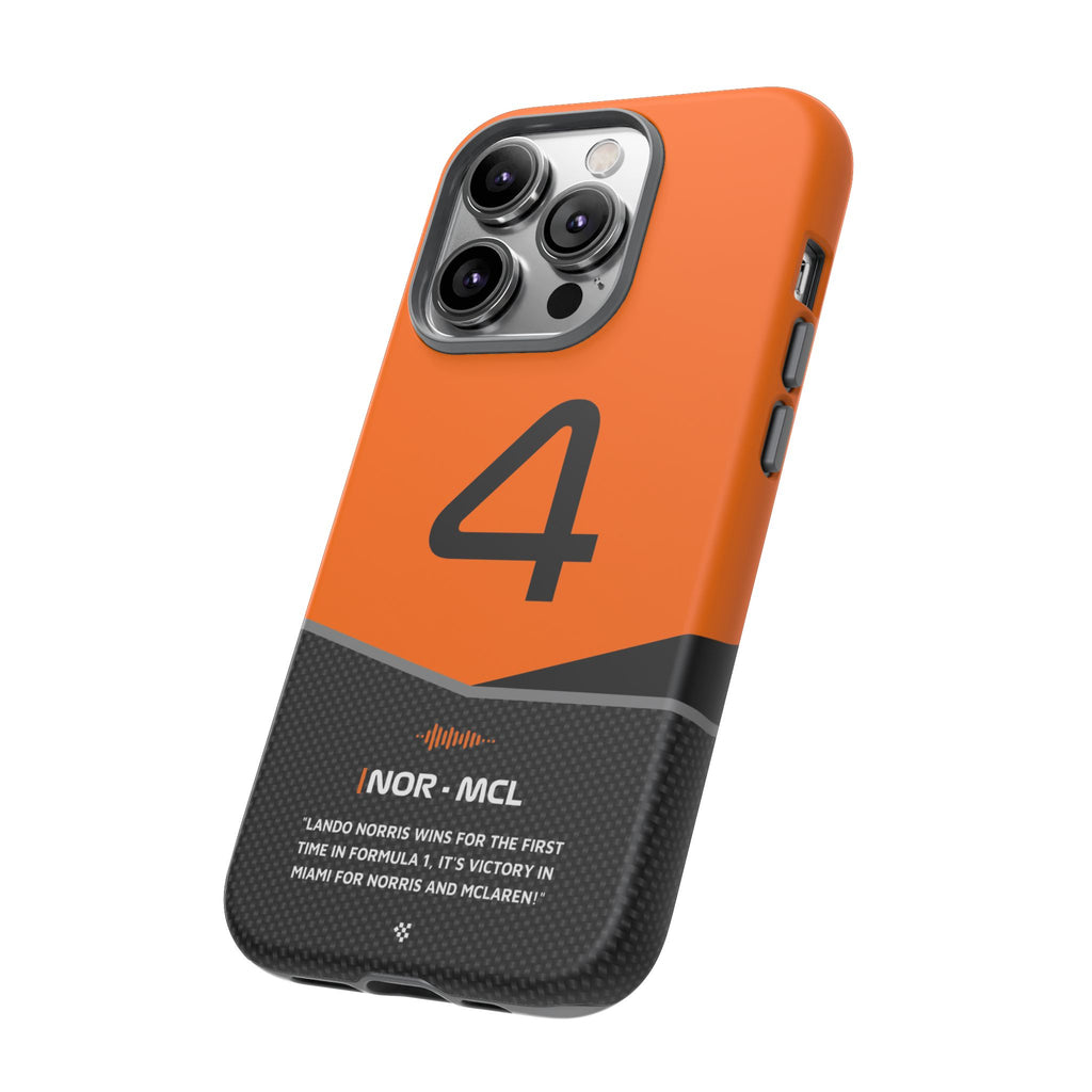 Lando Norris McLaren F1 Phone Case iPhone 14 Pro