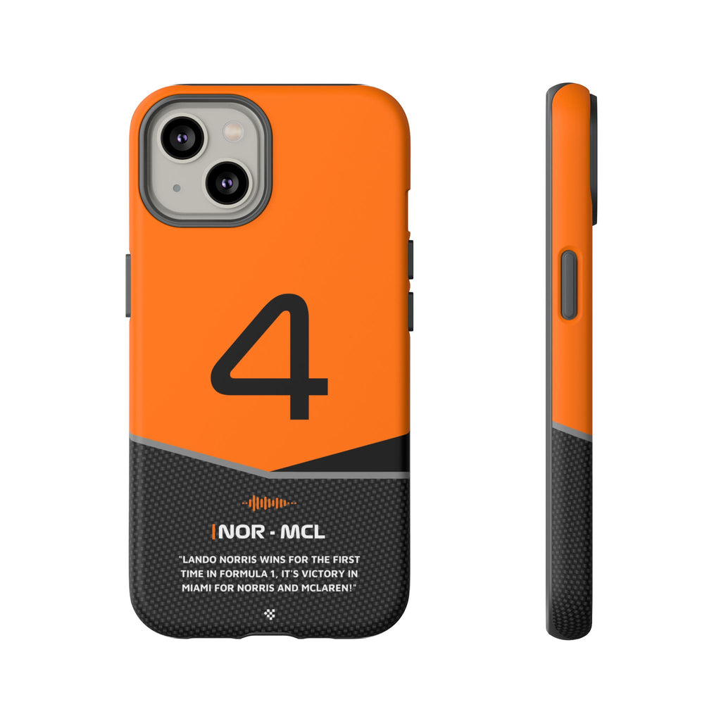 Lando Norris McLaren F1 Phone Case iPhone 14