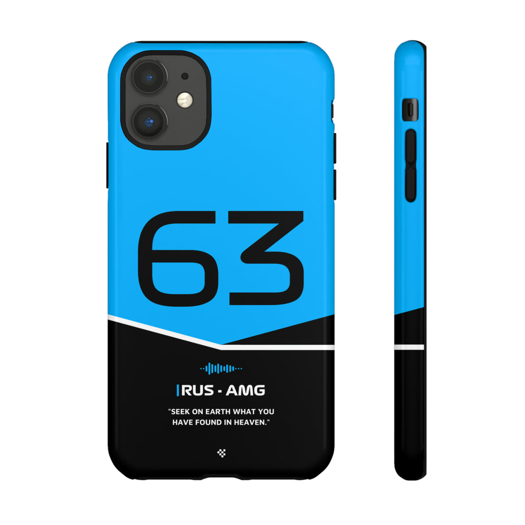 George Russell F1 Helmet Phone Case 2024 - NEVERLESS