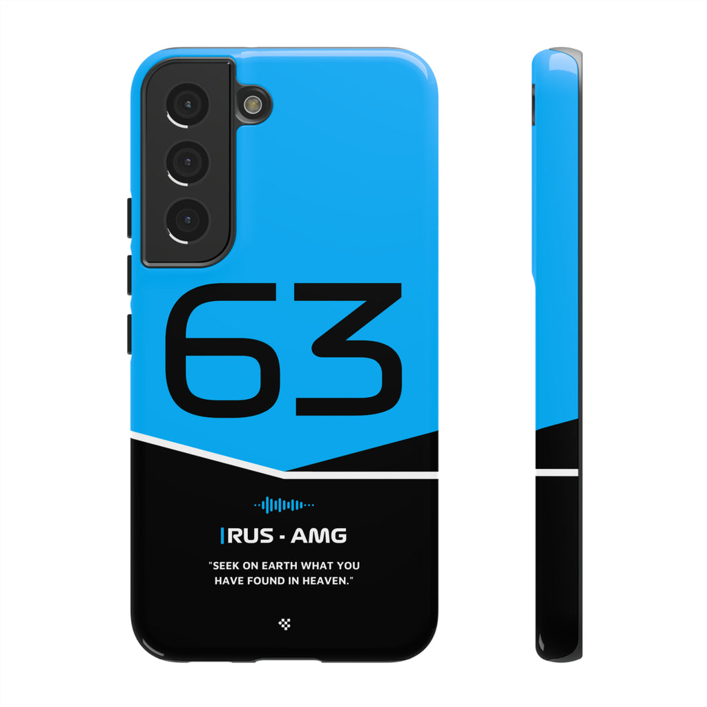 George Russell F1 Helmet Phone Case 2024 - NEVERLESS