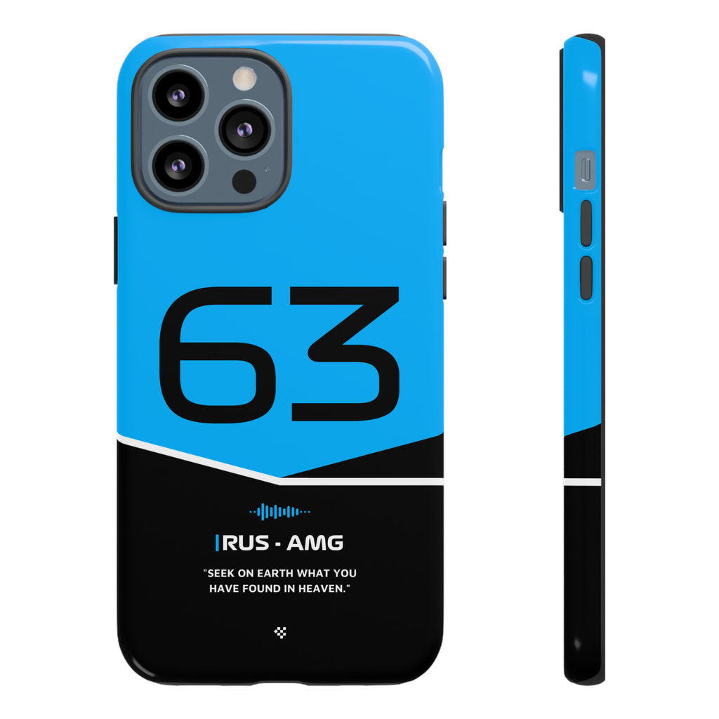 George Russell F1 Helmet Phone Case 2024 - NEVERLESS