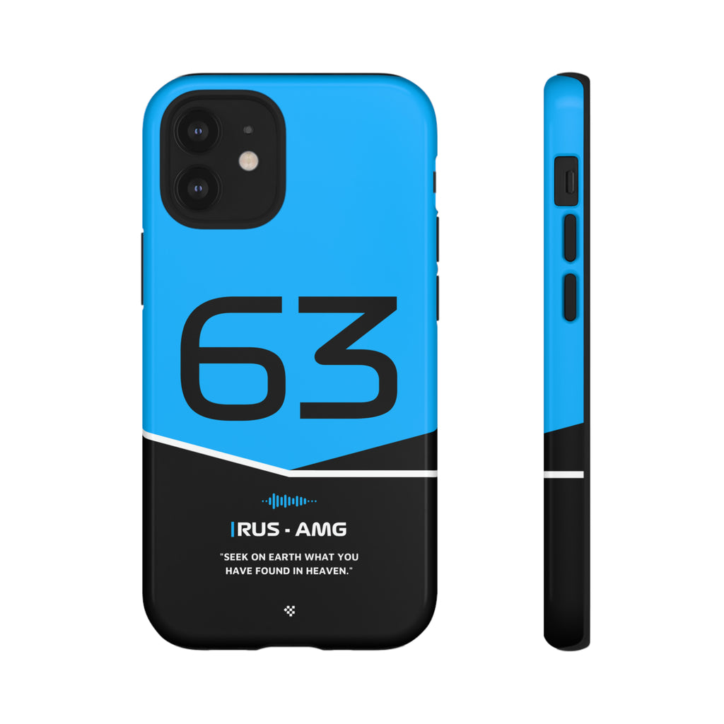 George Russell F1 Helmet Phone Case 2024 - NEVERLESS