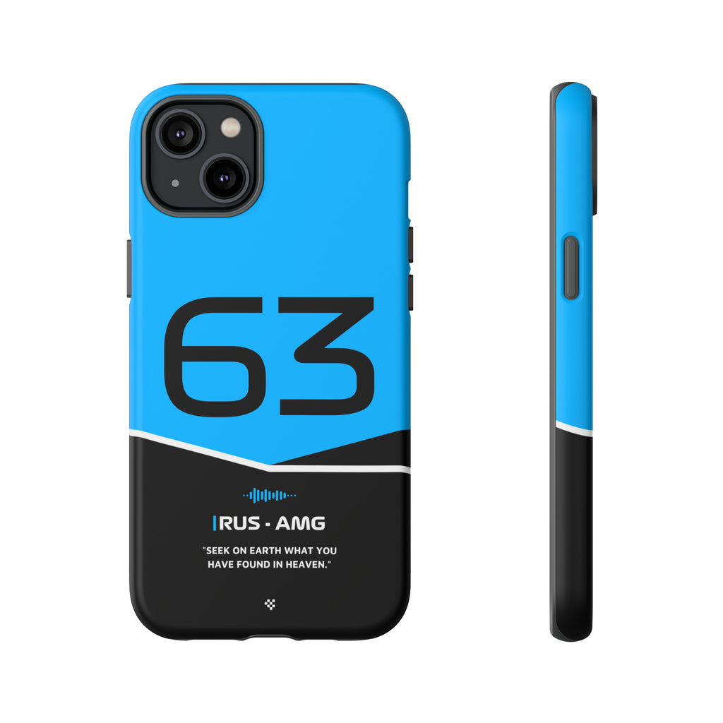 George Russell F1 Helmet Phone Case 2024 - NEVERLESS