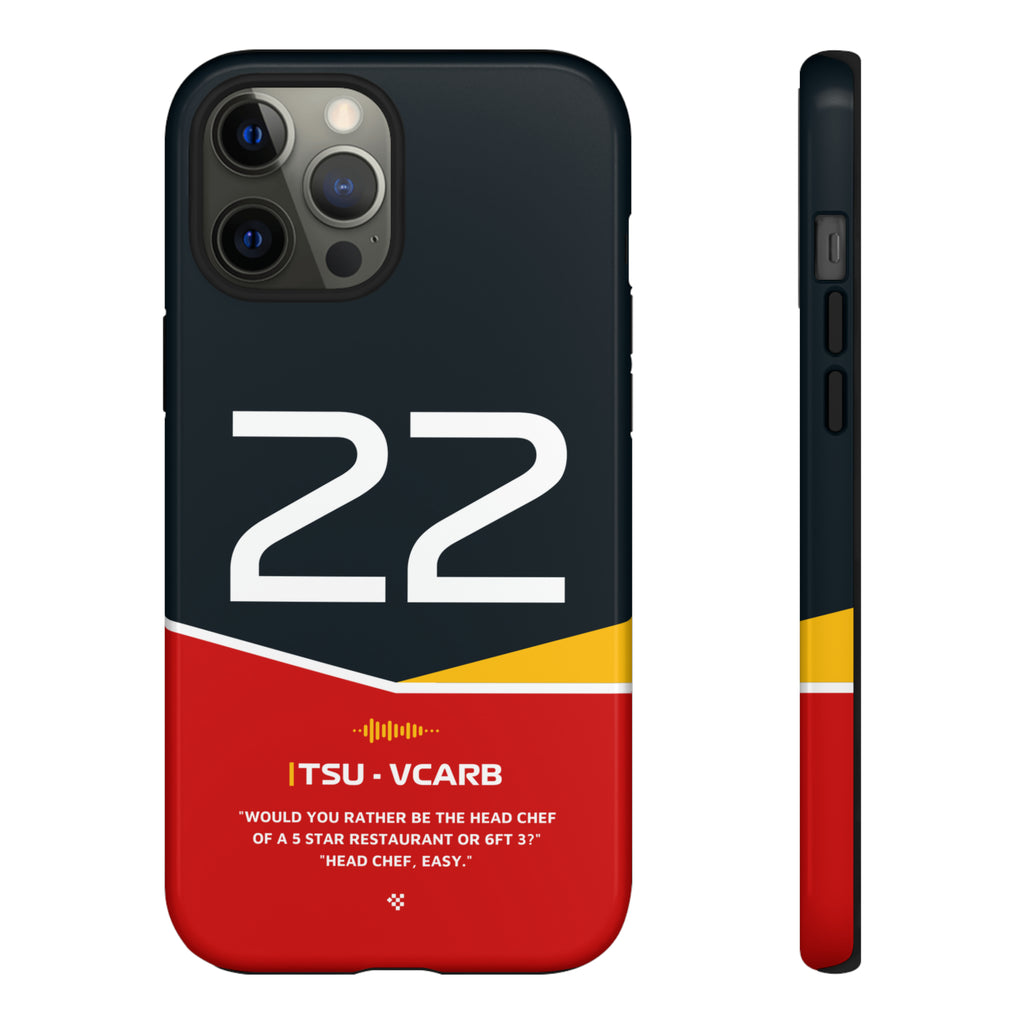 Yuki Tsunoda F1 Helmet Phone Case 2024 - NEVERLESS