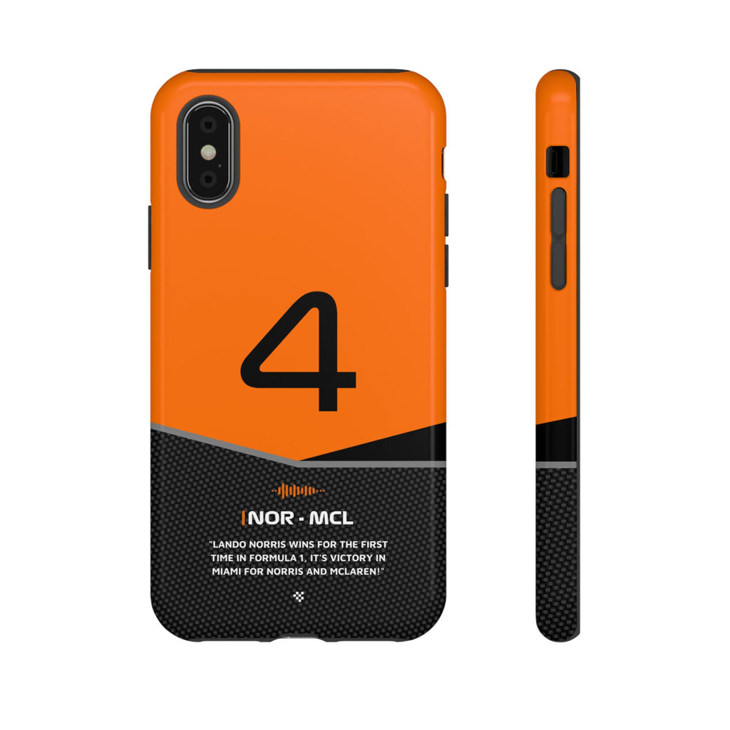 Lando Norris McLaren F1 Phone Case iPhone X