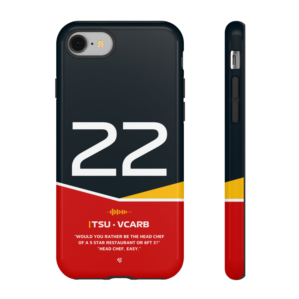 Yuki Tsunoda F1 Helmet Phone Case 2024 - NEVERLESS