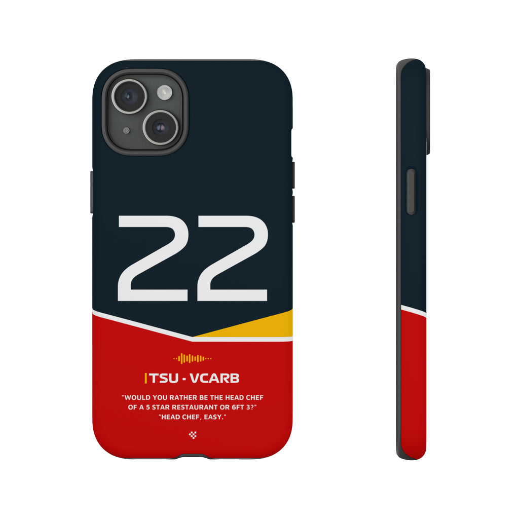 Yuki Tsunoda F1 Helmet Phone Case 2024 - NEVERLESS