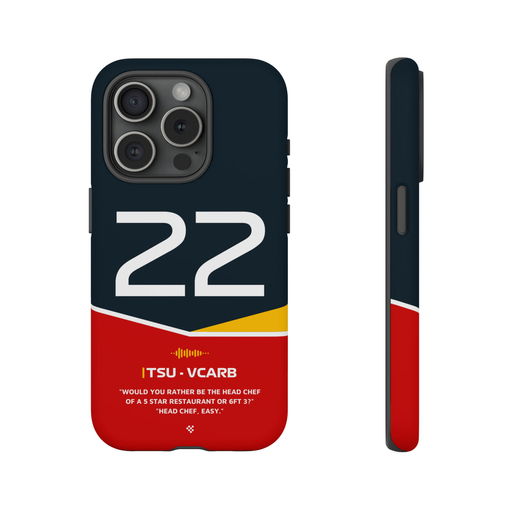 Yuki Tsunoda F1 Helmet Phone Case 2024 - NEVERLESS
