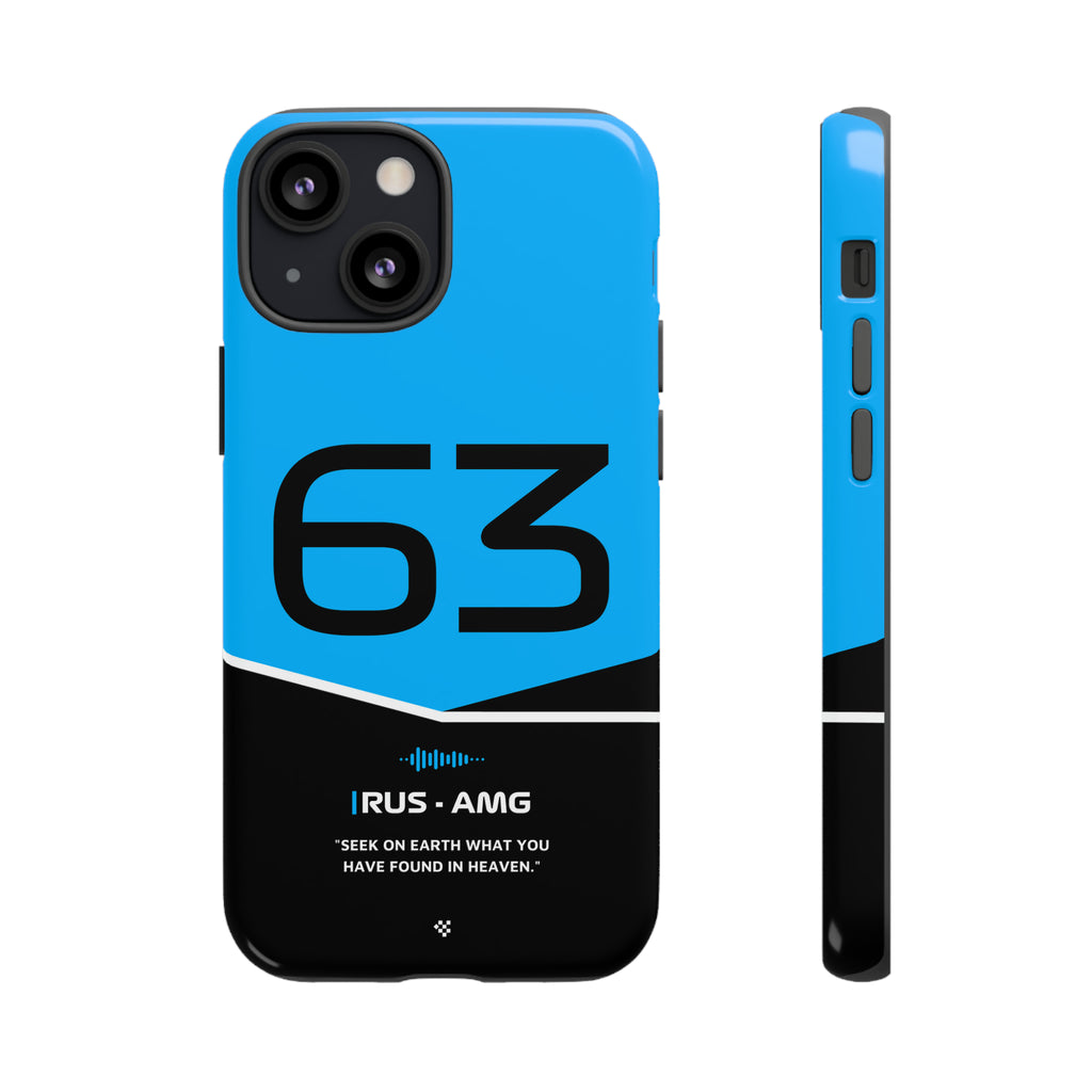 George Russell F1 Helmet Phone Case 2024 - NEVERLESS