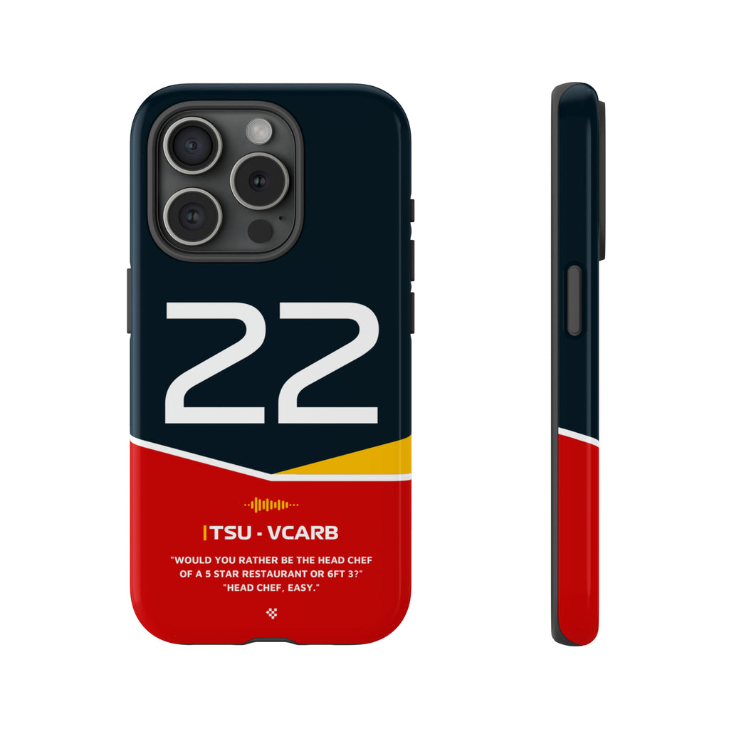 Yuki Tsunoda F1 Helmet Phone Case 2024 - NEVERLESS