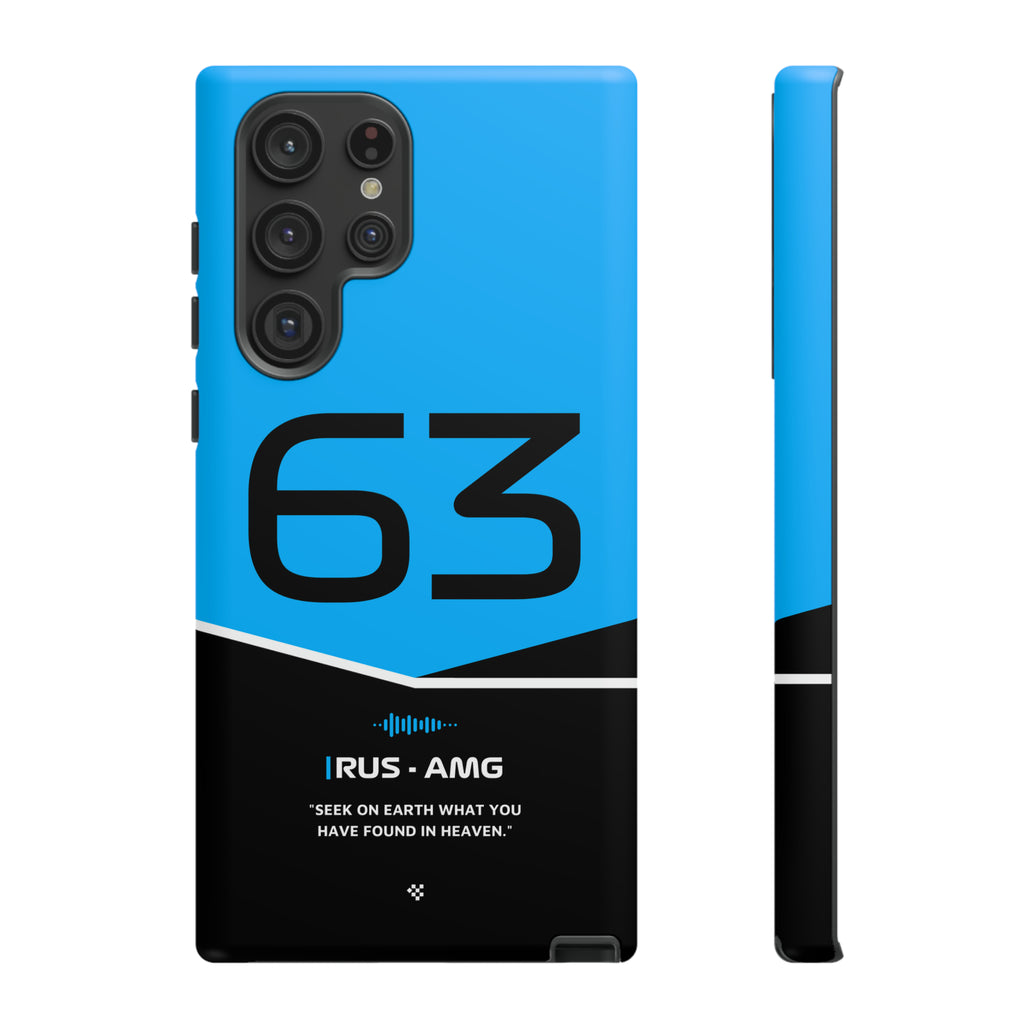 George Russell F1 Helmet Phone Case 2024 - NEVERLESS