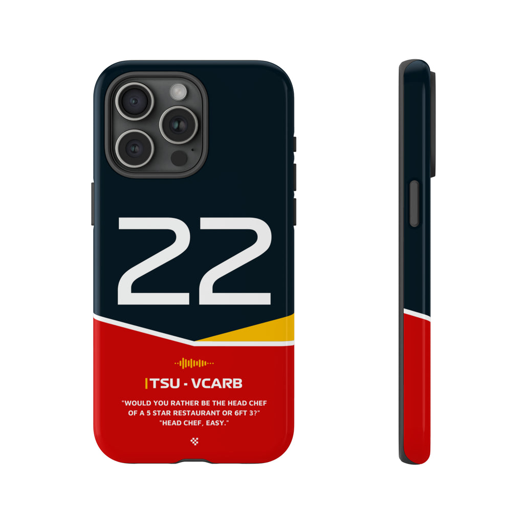 Yuki Tsunoda F1 Helmet Phone Case 2024 - NEVERLESS