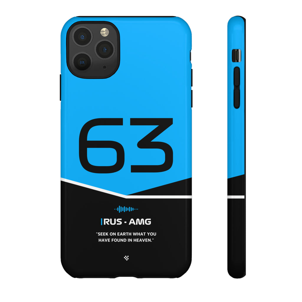 George Russell F1 Helmet Phone Case 2024 - NEVERLESS