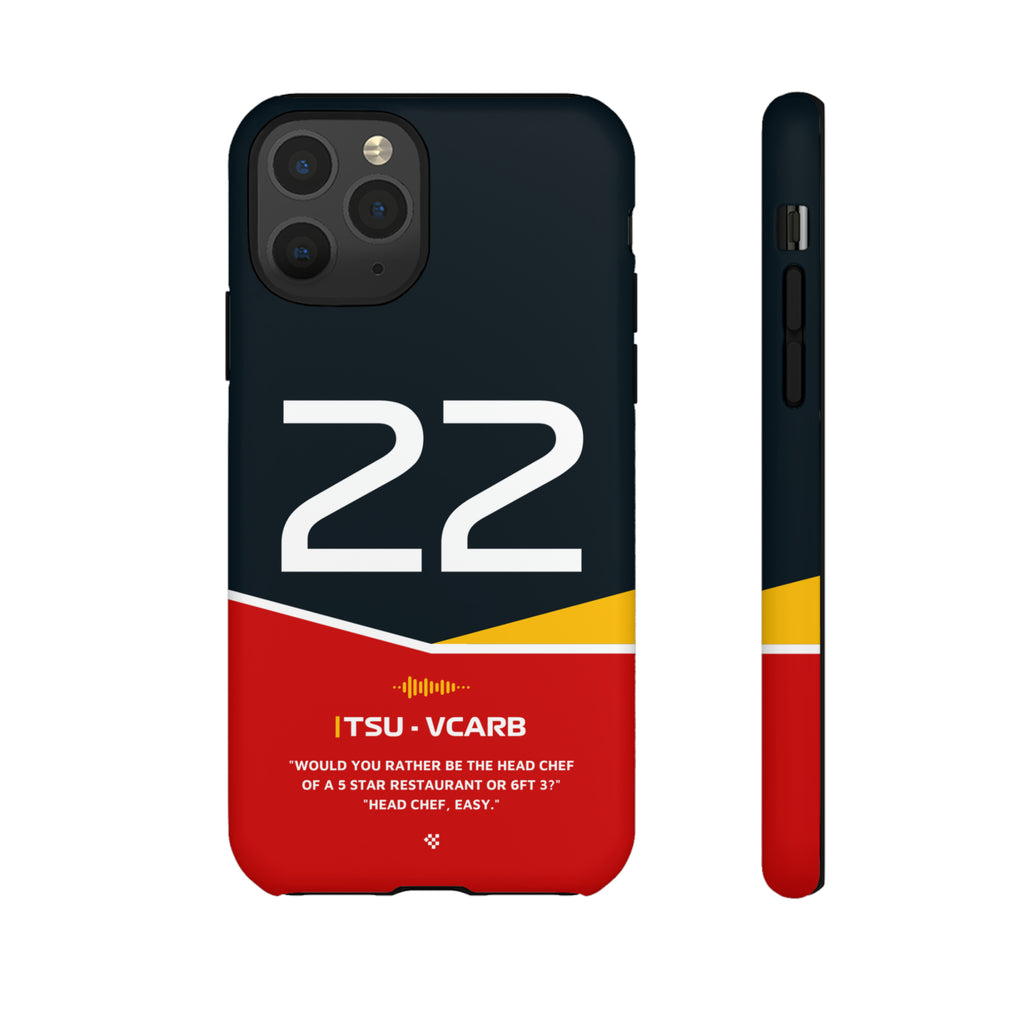 Yuki Tsunoda F1 Helmet Phone Case 2024 - NEVERLESS
