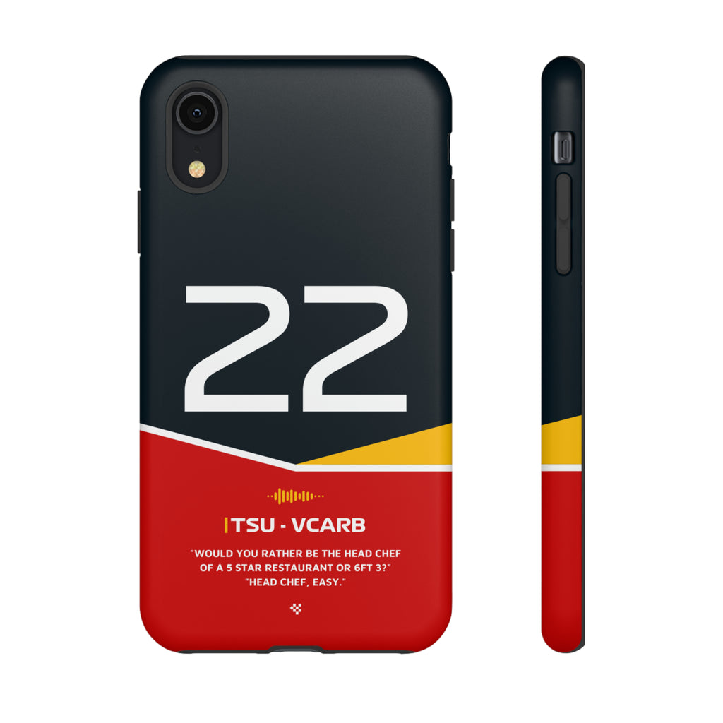 Yuki Tsunoda F1 Helmet Phone Case 2024 - NEVERLESS