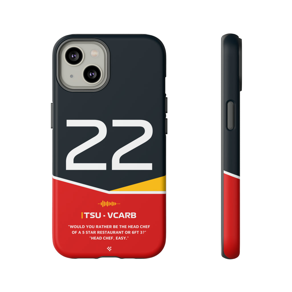 Yuki Tsunoda F1 Helmet Phone Case 2024 - NEVERLESS