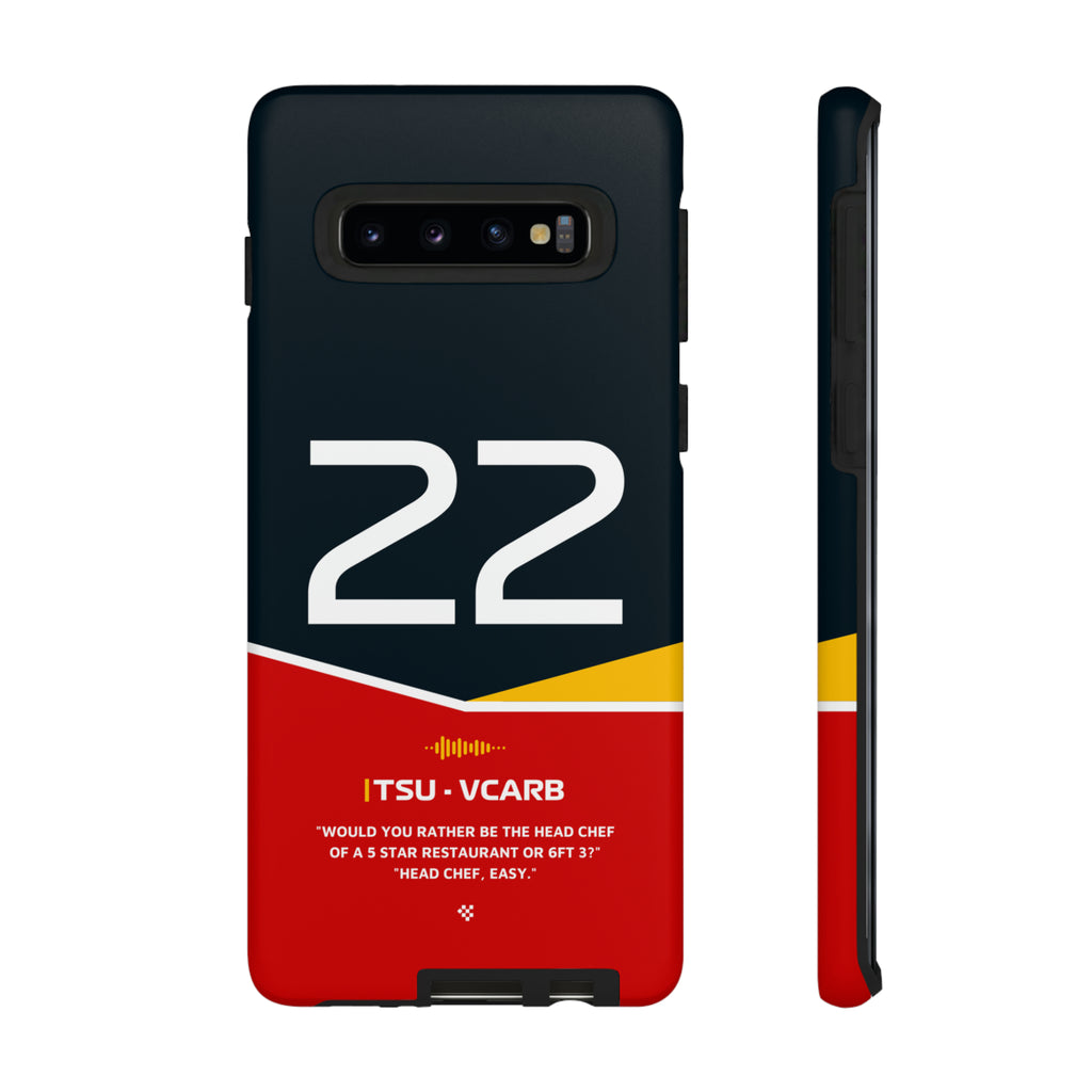 Yuki Tsunoda F1 Helmet Phone Case 2024 - NEVERLESS