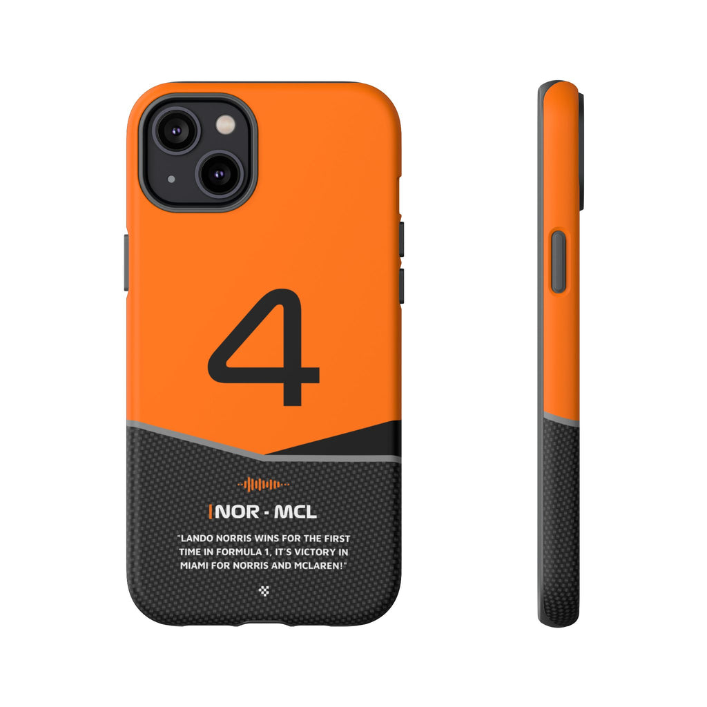 Lando Norris McLaren F1 Phone Case iPhone 14 Plus