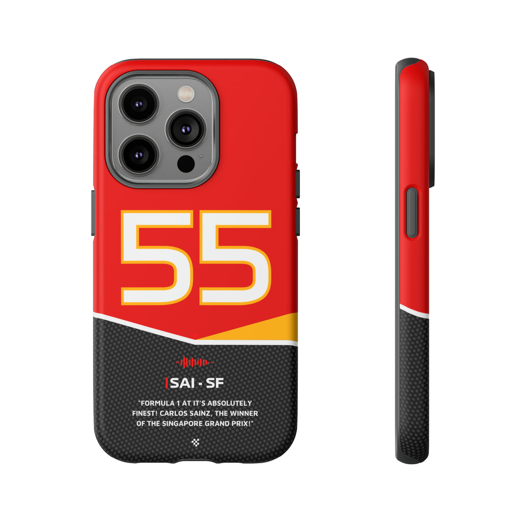 Carlos Sainz Scuderia Ferrari F1 Phone Case 2024